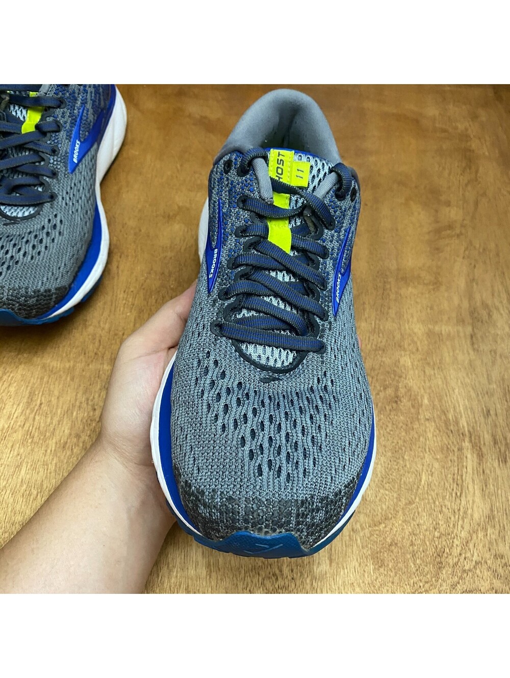 Brooks Ghost 11 Shoes Mens Sz 8 Gray Blue Athletic Running Sneakers 1102881D006 - Picture 13 of 15